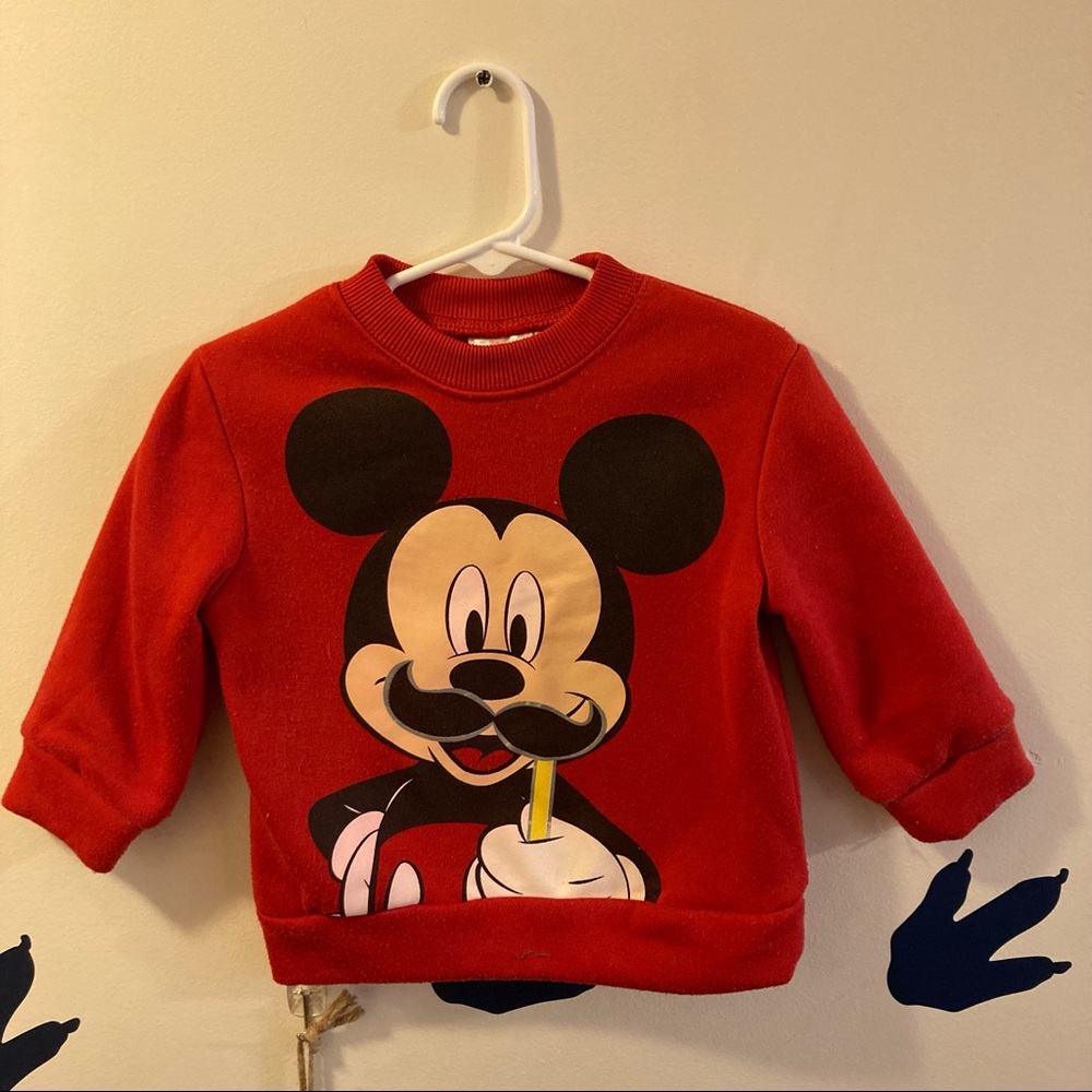 Toddler Boys Mickey Mouse Graphic Crewneck Size 2T
